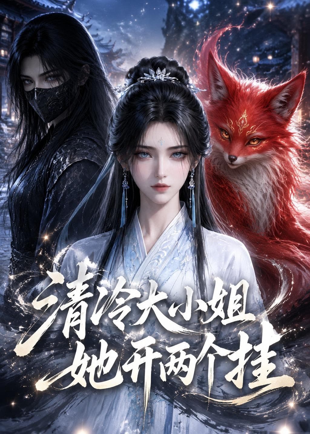 清冷大小姐她开两个挂海报