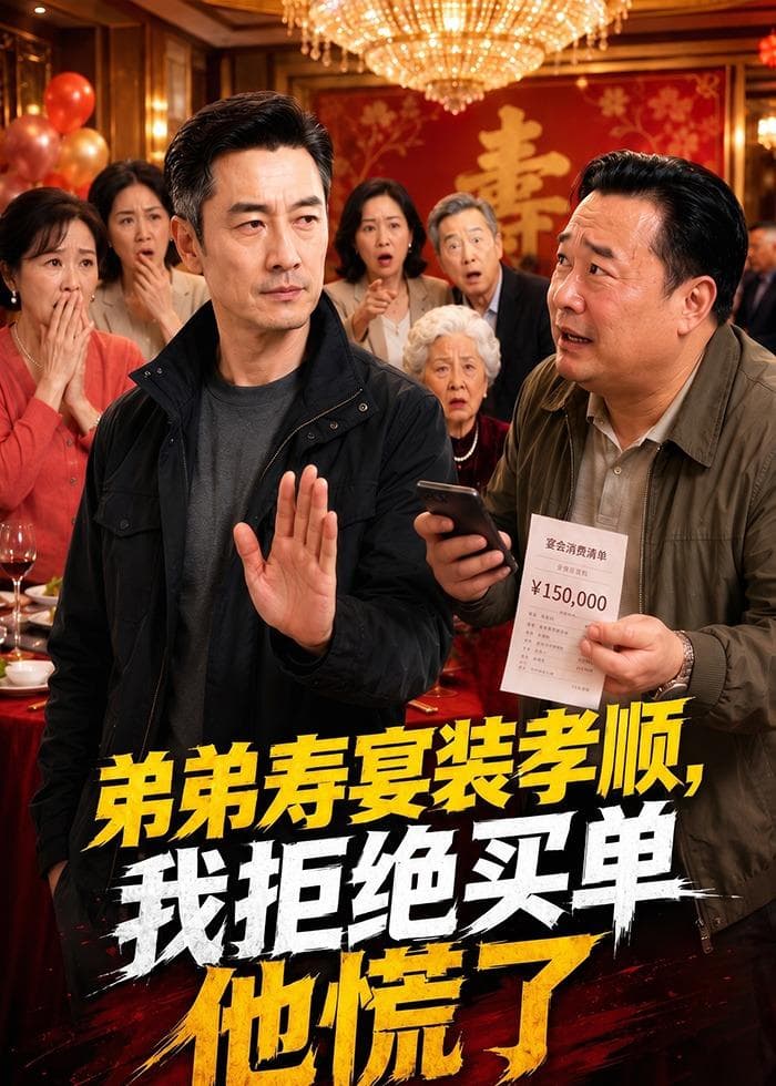 弟弟寿宴装孝顺，我拒绝买单他慌了海报