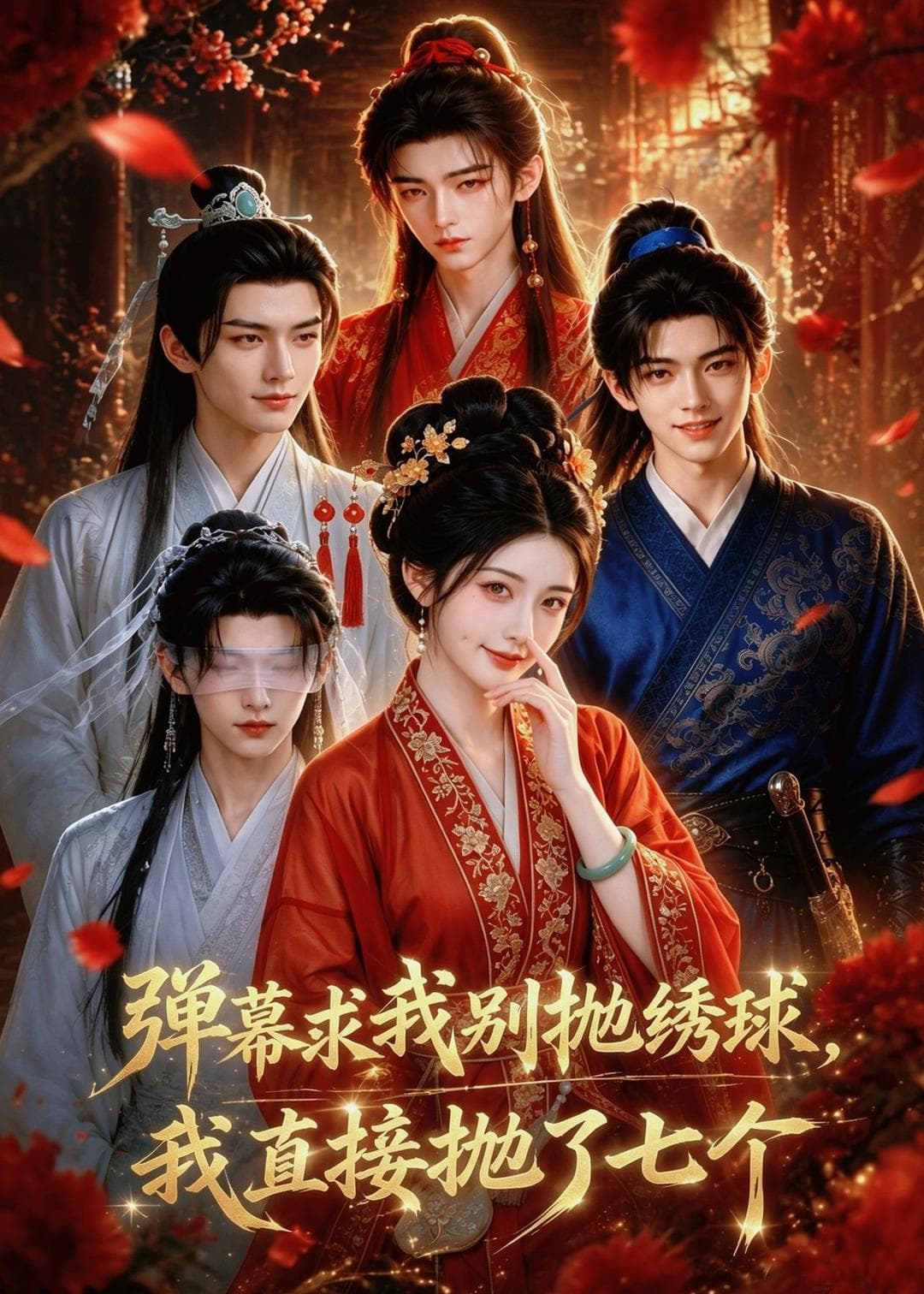 弹幕求我别抛绣球，我直接抛了七个海报