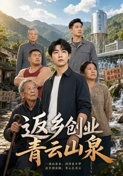 返乡创业青云山泉海报